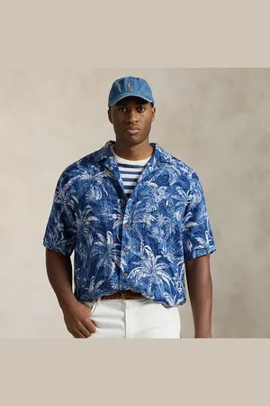 Ralph Lauren Tallas Grandes - Camisa de manga corta de lino estampada