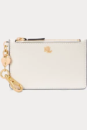 Ralph Lauren Tarjetero de piel con abalorio