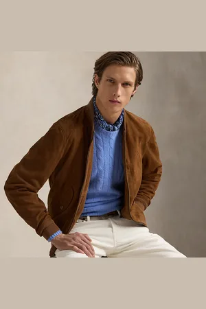 Ralph Lauren Cazadora bomber de ante
