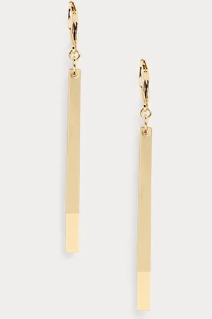 Ralph Lauren Pendientes largos bañados en oro