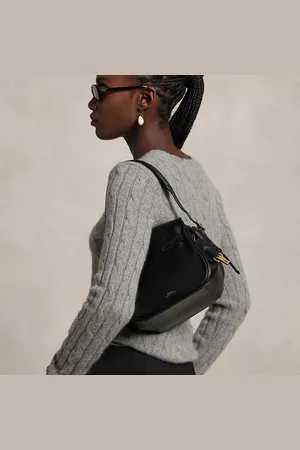 Ralph Lauren Bolso Satchel Polo ID mini de piel