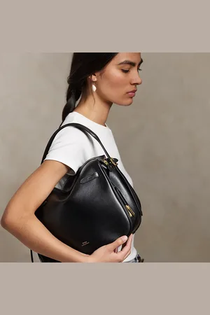 Ralph Lauren Bolso Satchel Polo ID de piel