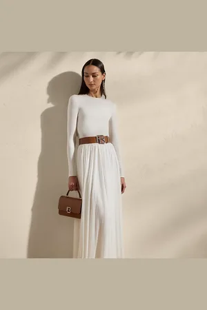 Ralph Lauren Vestido de día de punto de crepé
