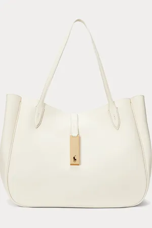 Ralph Lauren Bolso tote Polo ID de piel grande