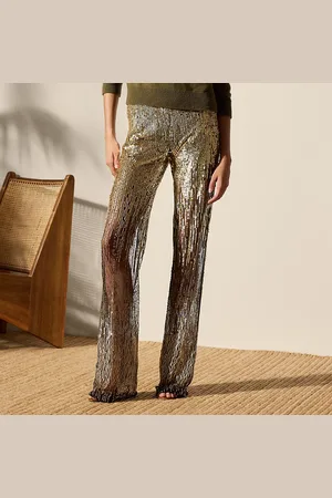 Ralph Lauren Pantalón Bradlee de tul con adornos