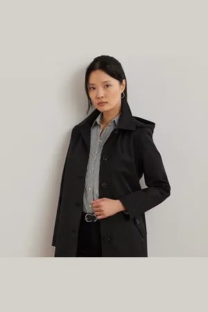 Ralph Lauren Abrigo escocés de mezcla de algodón
