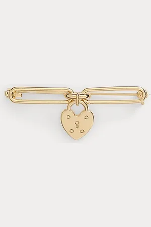 Ralph Lauren Broche de botón bañado en oro