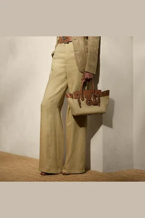 Ralph Lauren Pantalón Dean de sarga de seda y lino