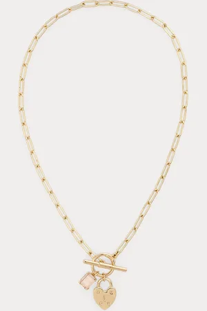 Ralph Lauren Collar con abalorio bañado en oro