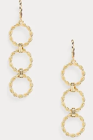 Ralph Lauren Pendientes largos bañados en oro