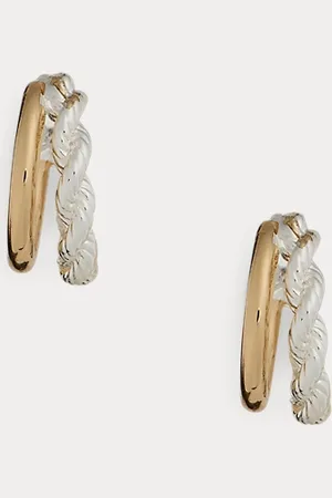 Ralph Lauren Pendientes de aro en dos tonos
