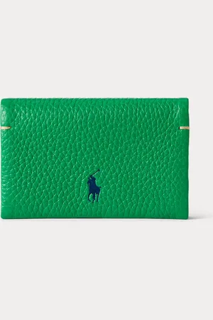 Ralph Lauren Tarjetero de piel Polo Play