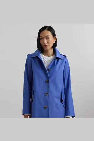 Ralph Lauren Abrigo escocés de mezcla de algodón
