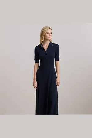 Ralph Lauren Vestido tipo polo de mezcla de algodón