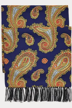 Ralph Lauren Pañuelo con estampado paisley y borlas