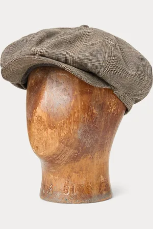 Ralph Lauren Gorra newsboy de sarga con cuadros Glen