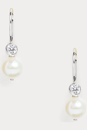 Ralph Lauren Pendientes de plata de ley con perlas