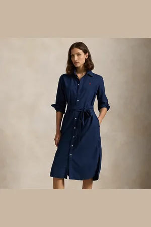 Ralph Lauren Vestido camisero de oxford de algodón