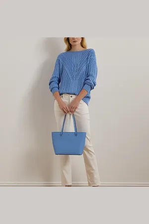 Ralph Lauren Bolso tote Karly mediano de piel cruzada