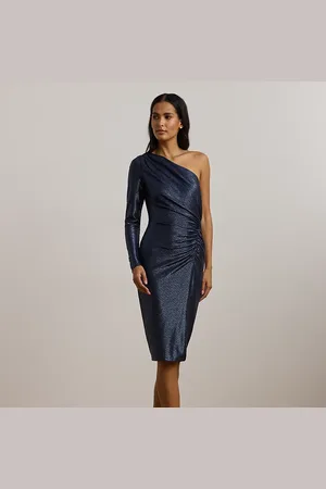 Ralph Lauren Vestido de cóctel metalizado