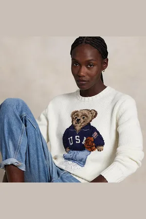 Ralph Lauren Jersey de algodón y lino con Polo Bear