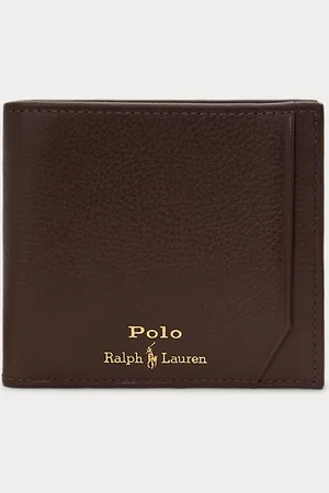 Ralph Lauren Billetera de piel granulada
