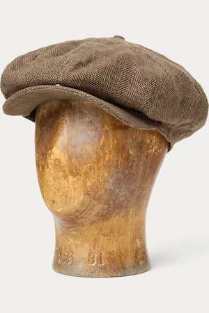 Ralph Lauren Gorra newsboy de lino en espiga