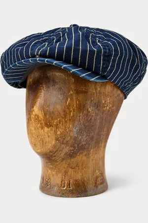 Ralph Lauren Gorra newsboy de sarga índigo
