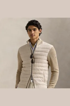 Ralph Lauren Jersey híbrido de lino con cremallera