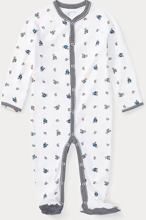 Ralph Lauren Pelele de algodón con Polo Bear