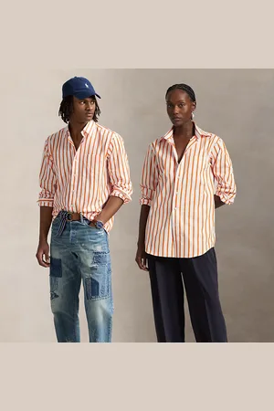 Ralph Lauren Camisa Classic Fit de popelina con rayas