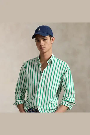 Ralph Lauren Camisa Classic Fit de popelina con rayas