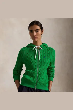 Ralph Lauren Sudadera con capucha en punto de ochos