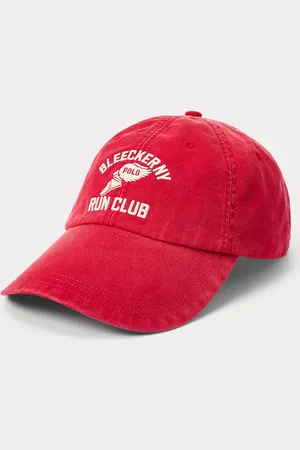 Ralph Lauren Gorra de sarga con visera larga bordada