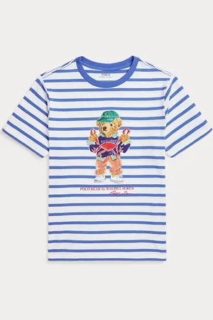 Ralph Lauren Camiseta de algodón con Polo Bear