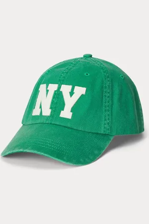 Ralph Lauren Gorra de sarga con parche NY