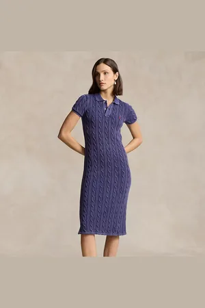 Ralph Lauren Vestido polo midi de algodón