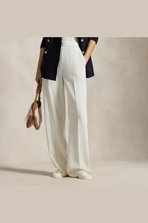Ralph Lauren Pantalón de raso con pernera ancha