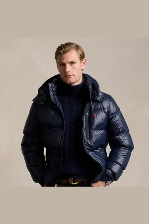 Ralph Lauren Chaqueta Gorham brillante de plumón