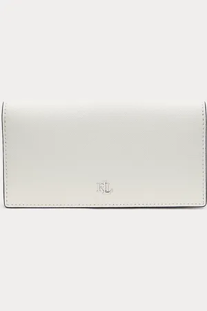 Ralph Lauren Cartera compacta de piel con tramado