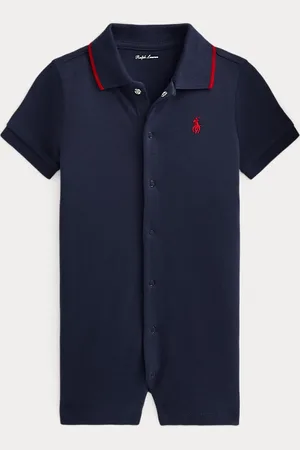 Ralph Lauren Pelele corto tipo polo de algodón suave