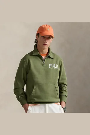 Ralph Lauren Sudadera de felpa con cuello y logotipo