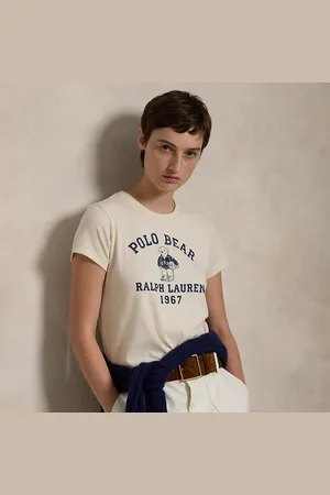 Ralph Lauren Camiseta de punto jersey con Polo Bear
