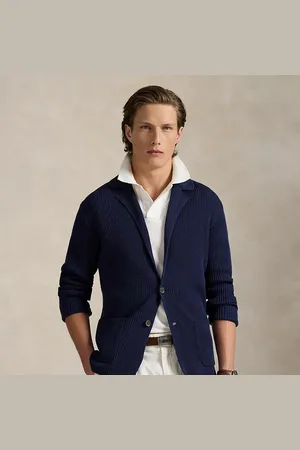 Ralph Lauren Cárdigan tipo blazer de algodón