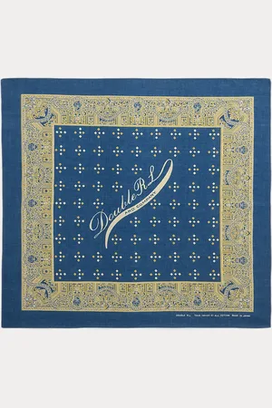 Ralph Lauren Bandana de algodón índigo con logotipo