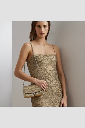 Ralph Lauren Bolso cruzado Adair mediano repujado