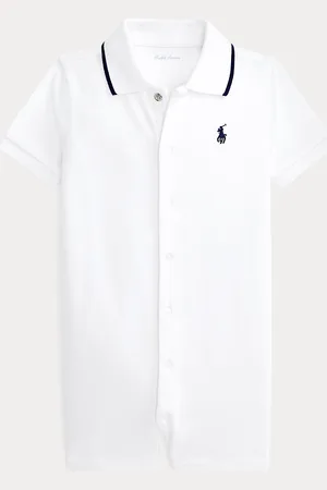 Ralph Lauren Pelele corto tipo polo de algodón suave