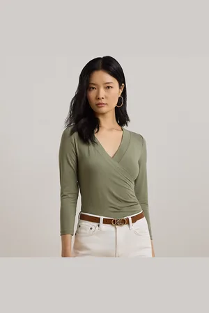 Ralph Lauren Top cruzado de punto jersey