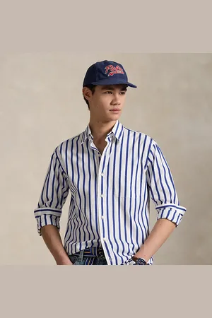Ralph Lauren Camisa Classic Fit de popelina con rayas
