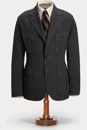 Ralph Lauren Chaqueta informal de lino y algodón